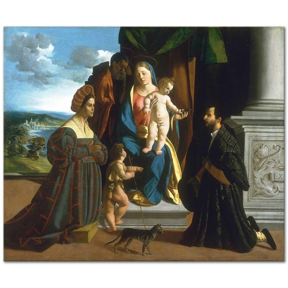 Dosso Dossi Kutsal Aile Kanvas Tablo