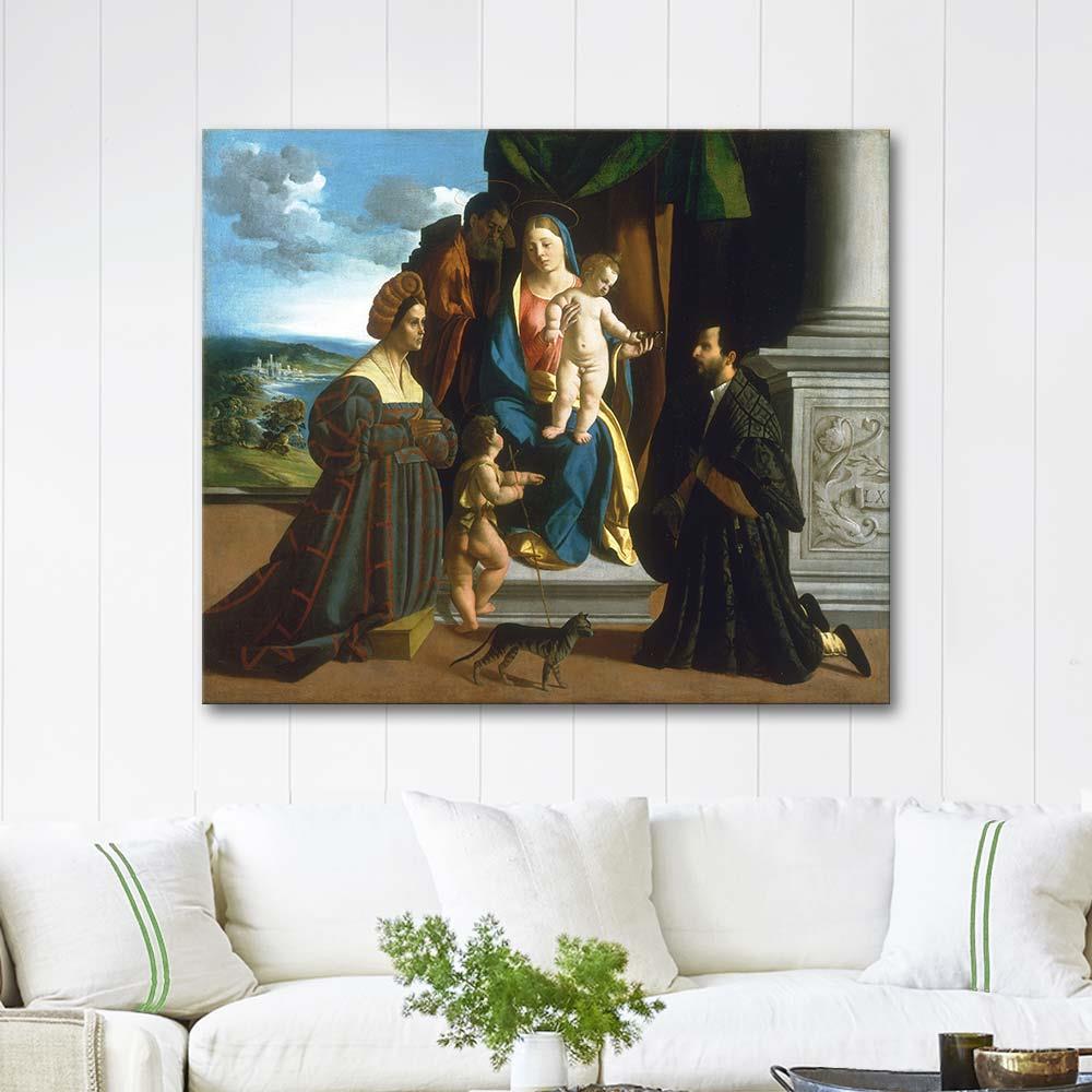 Dosso Dossi Kutsal Aile Kanvas Tablo