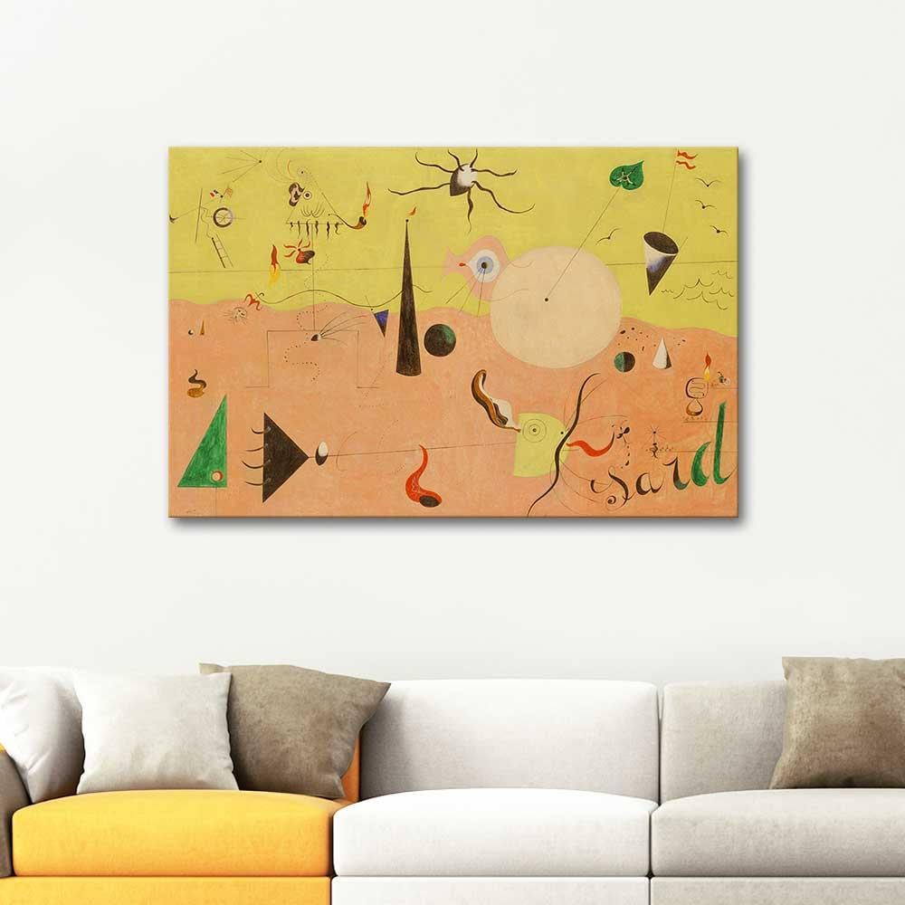 The Hunter by Joan Miro as Art Print