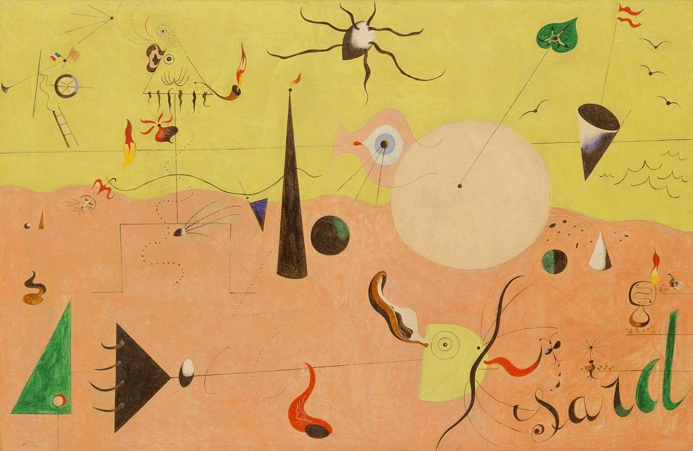 The Hunter by Joan Miro as Art Print