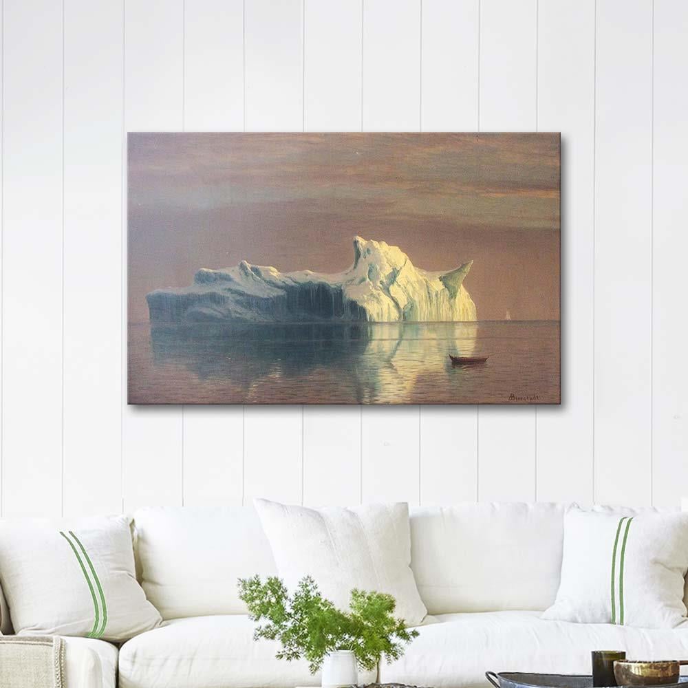 Albert Bierstadt Buzdağı Kanvas Tablo