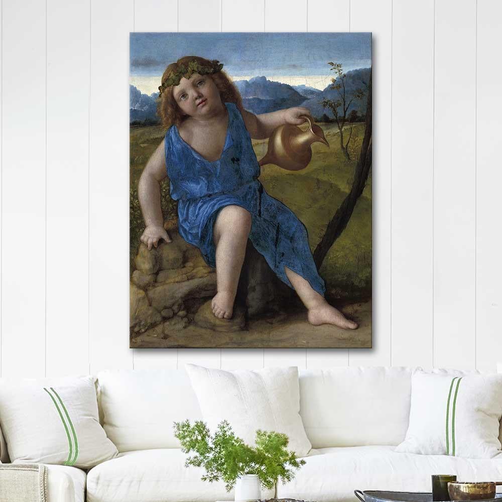 The Infant Bacchus by Giovanni Bellini as Art Print