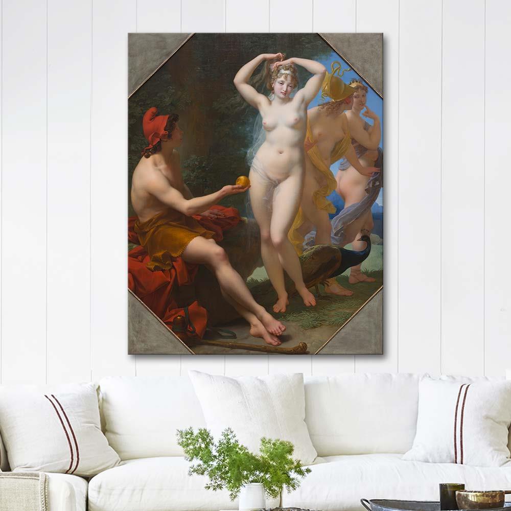 The Judgment of Paris by Jean-Baptiste Regnault as Art Print