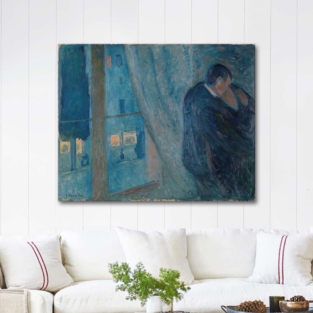 The Kiss by Edvard Munch as Art Print