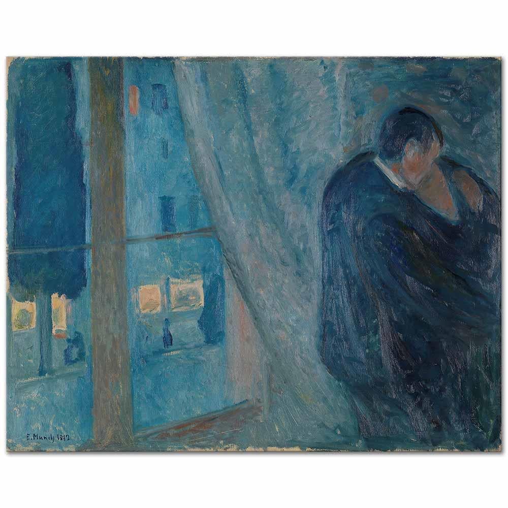 The Kiss by Edvard Munch as Art Print