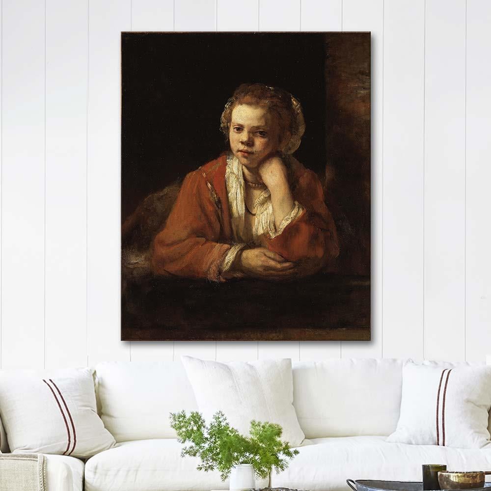 The Kitchen Maid by Rembrandt van Rijn as Art Print