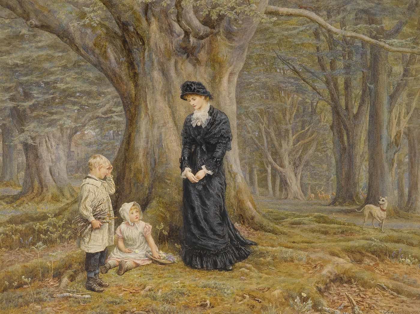 Helen Allingham Malikanenin Leydisi Kanvas Tablo
