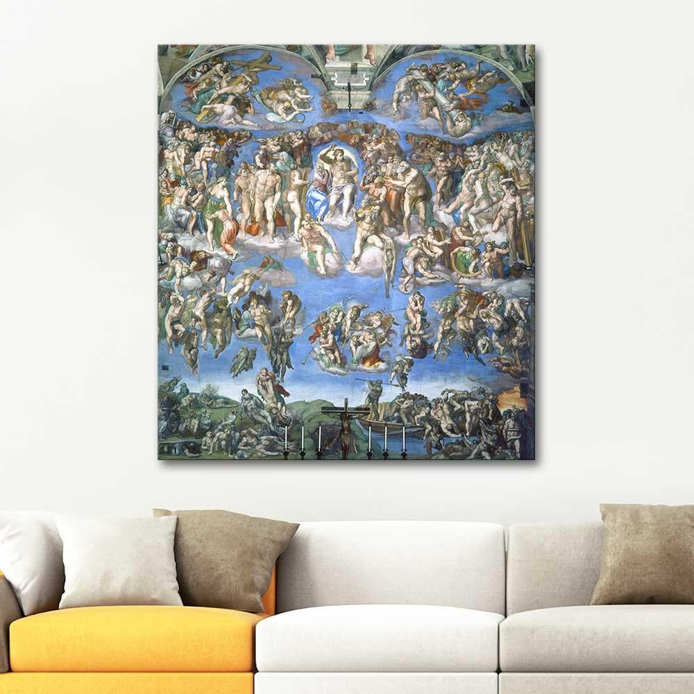 Michelangelo Buonarroti Mahşer Günü Kanvas Tablo