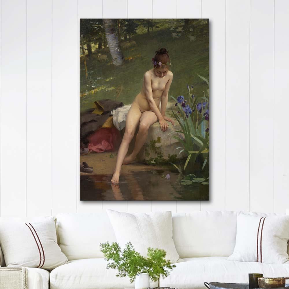 Paul Peel Küçük Çoban Kız Kanvas Tablo