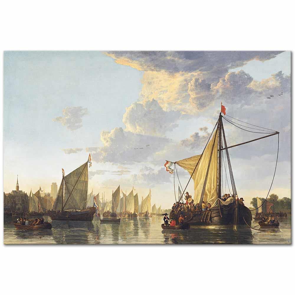 Aelbert Cuyp Dordrecht Limanı Kanvas Tablo