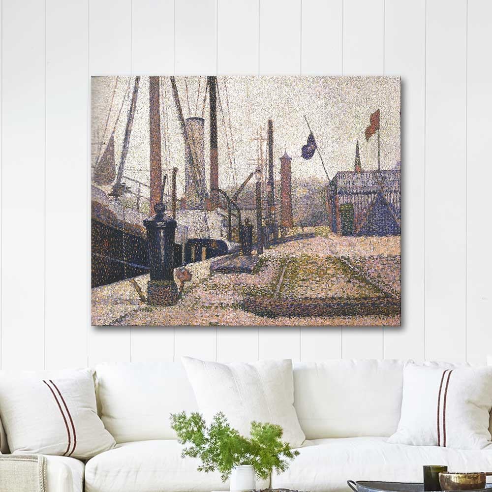 The Maria at Honfleur by Georges Seurat as Art Print