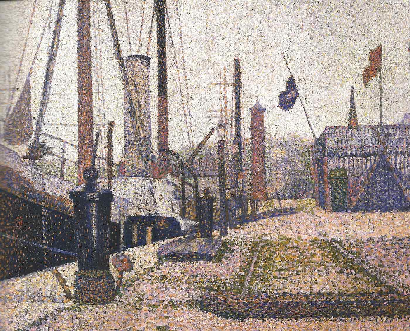 The Maria at Honfleur by Georges Seurat
