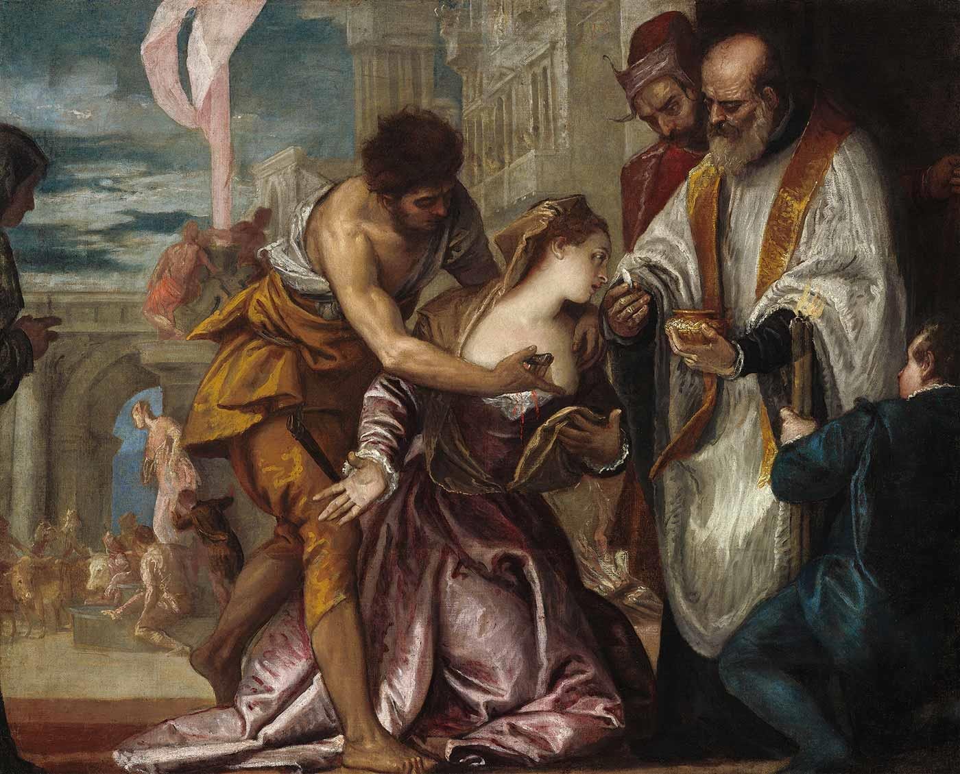 Paolo Veronese Azize Lucy'nin Şehit Edilişi Kanvas Tablo
