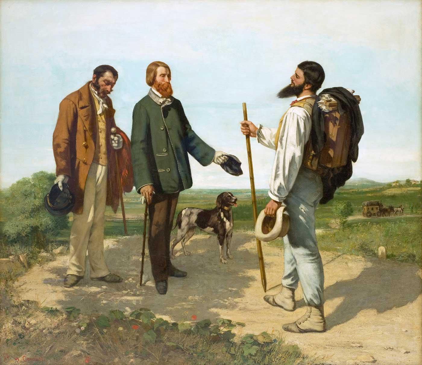 Gustave Courbet Karşılaşma Kanvas Tablo