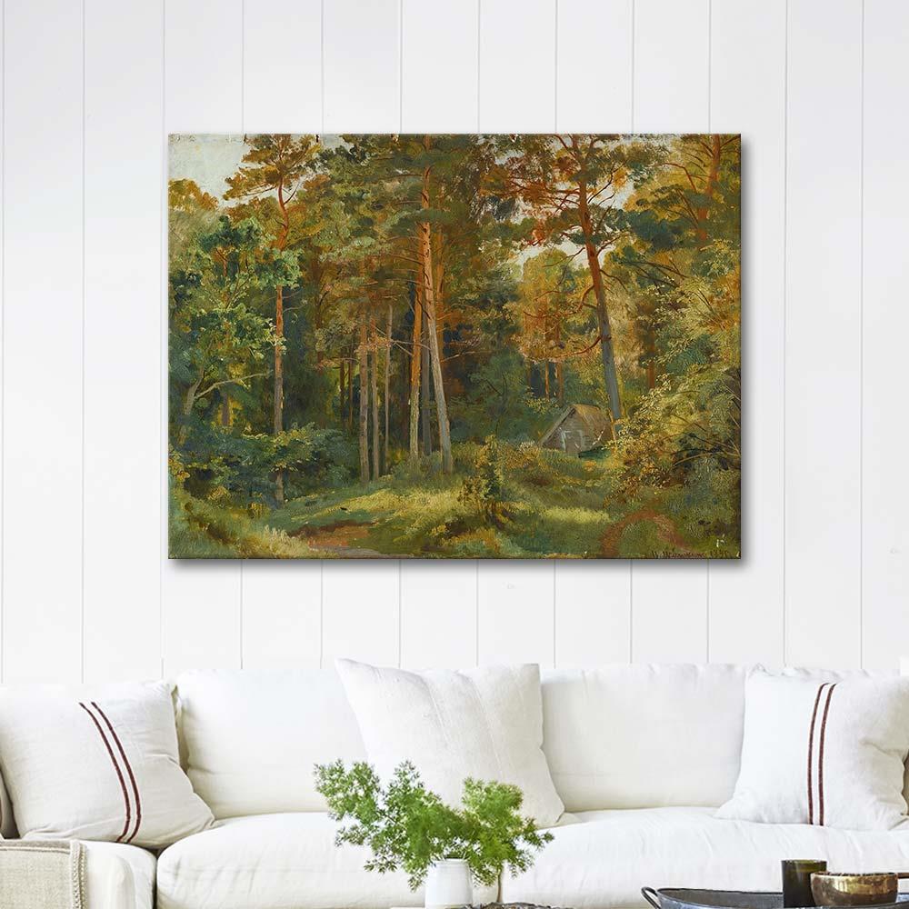 Ivan Shishkin Ormandaki Değirmen Kanvas Tablo