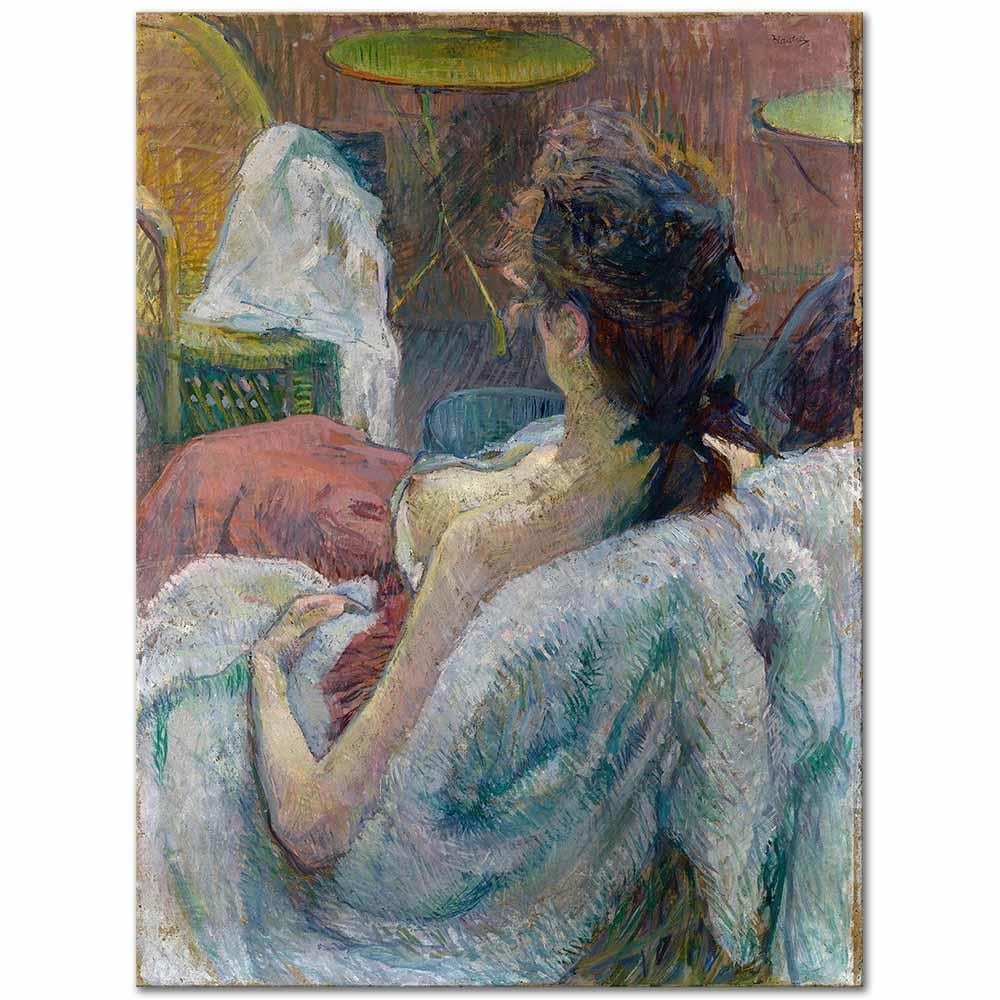 Henri de Toulouse-Lautrec Dinlenen Model Kanvas Tablo