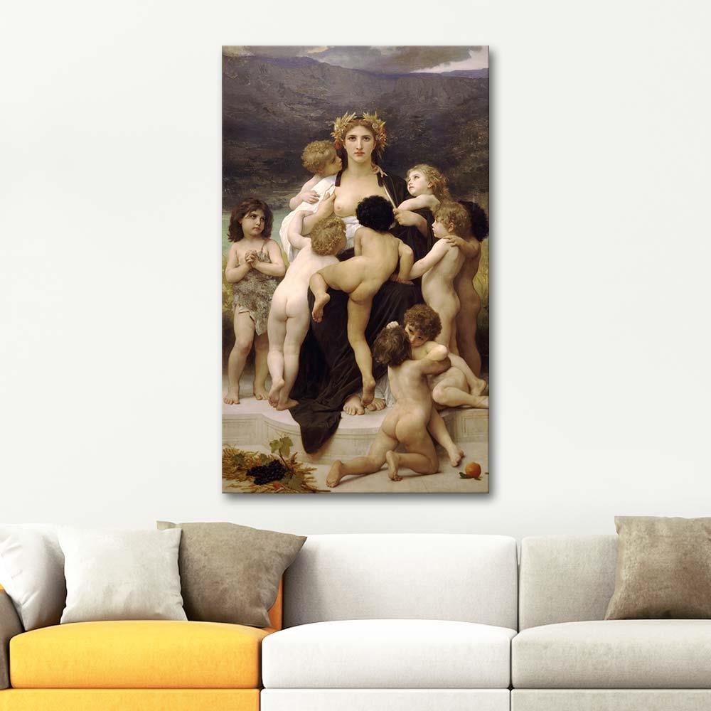 The Motherland by William Adolphe Bouguereau as Art Print