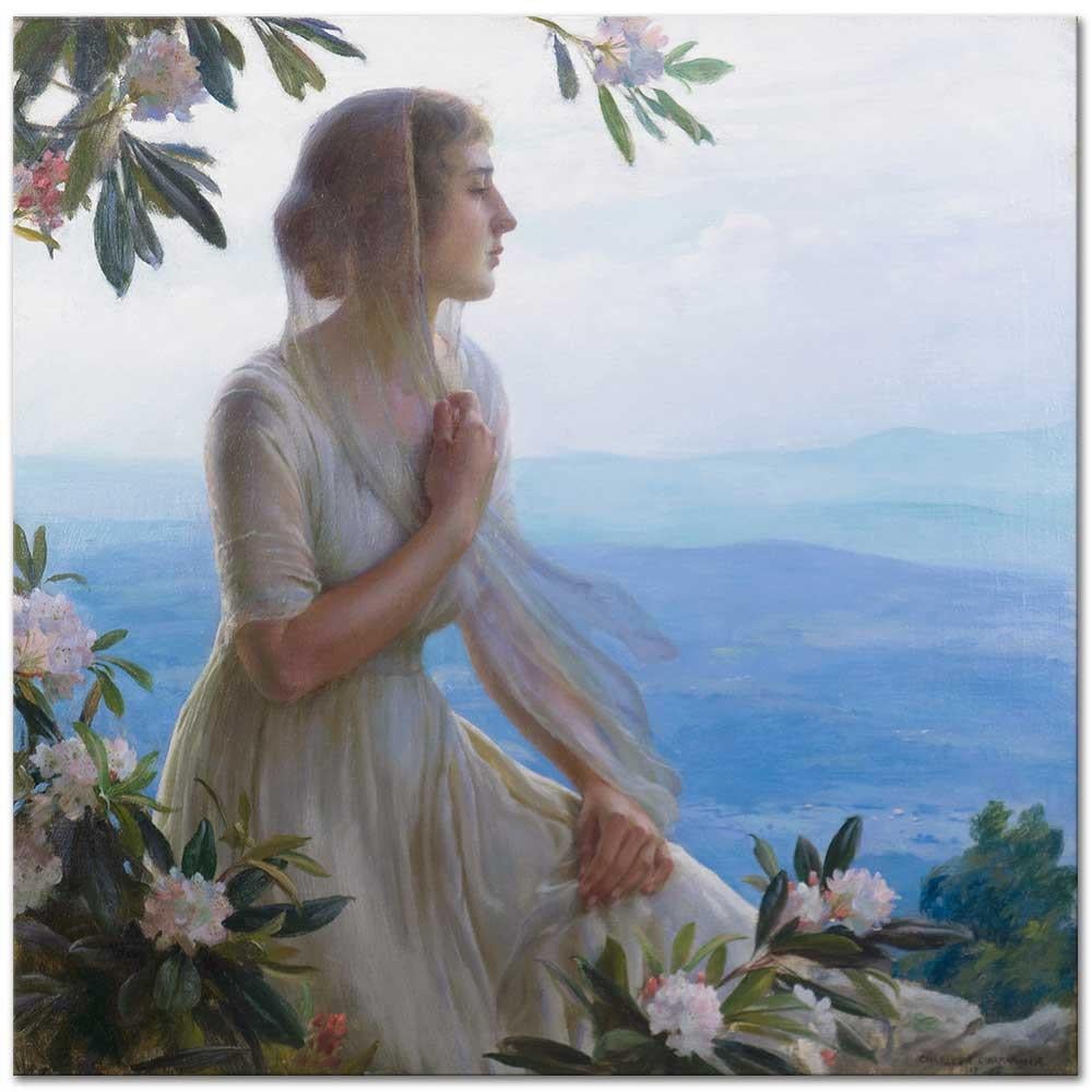 The Mountain Side Seat by Charles Courtney Curran