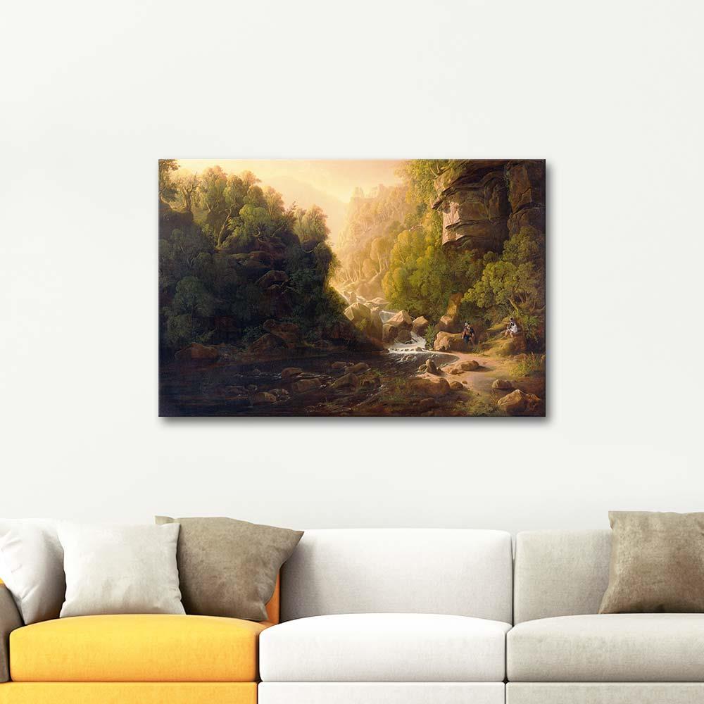 Francis Danby Torrent Dağı Kanvas Tablo