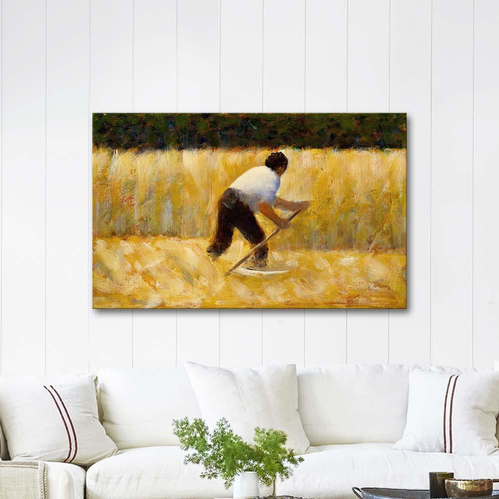 The Mower by Georges Seurat as Art Print