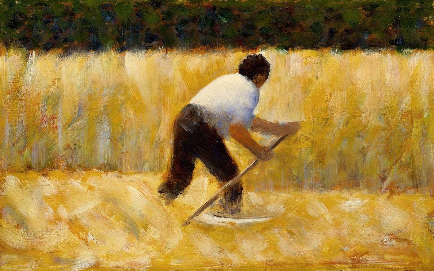 The Mower by Georges Seurat