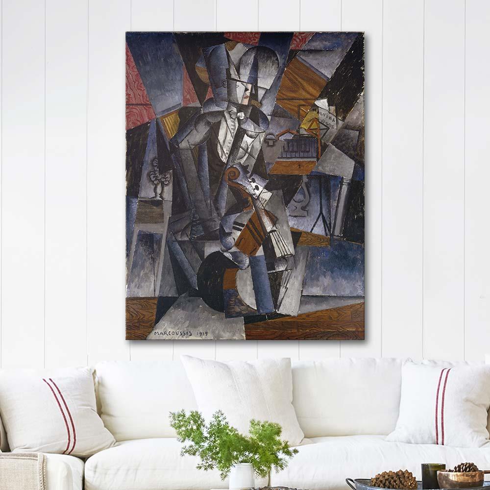 Louis Marcoussis Müzisyen Kanvas Tablo