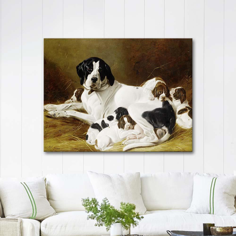 The New Litter by Richard Ansdell as Art Print
