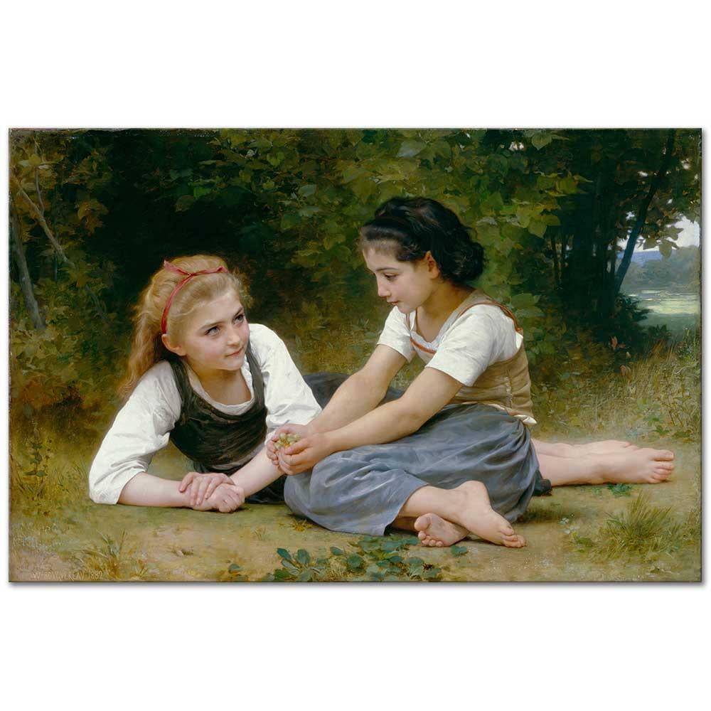 William Adolphe Bouguereau Fındıklar Kanvas Tablo