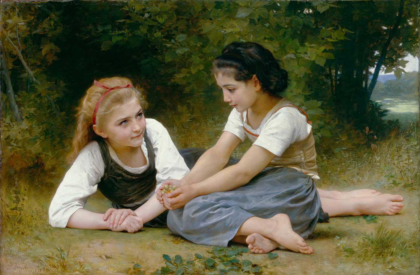 William Adolphe Bouguereau Fındıklar Kanvas Tablo