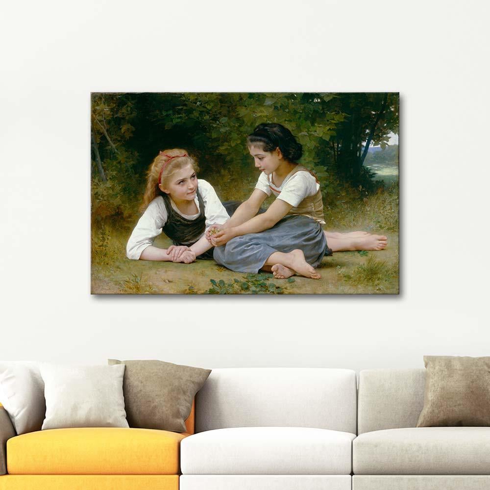 William Adolphe Bouguereau Fındıklar Kanvas Tablo