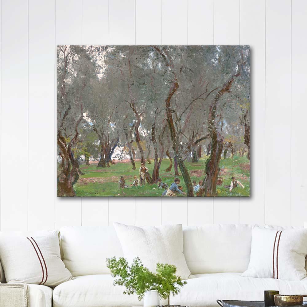 John Singer Sargent Zeytinlik Kanvas Tablo