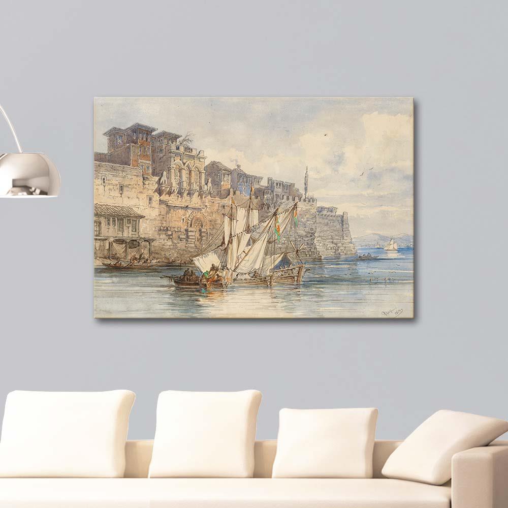 The Palace of Boukoleon, Constantinople by Amadeo Preziosi as Art Print