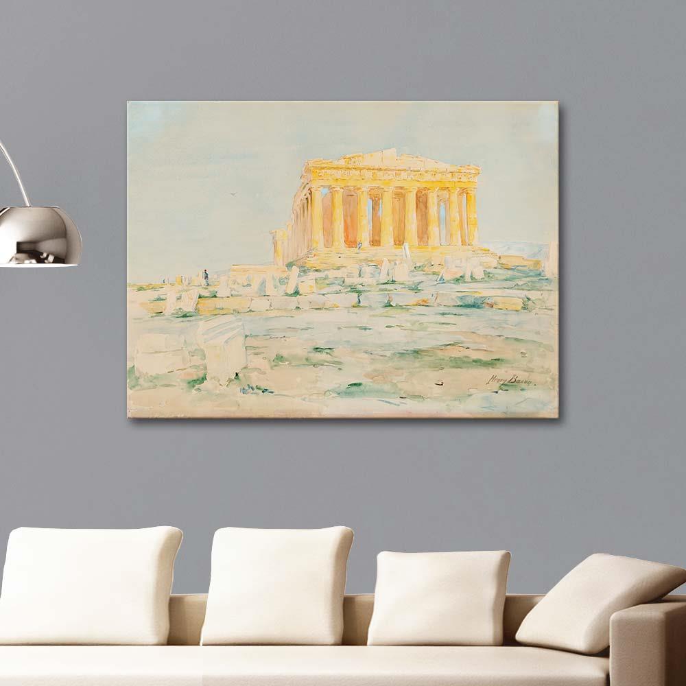 Henry Bacon Parthenon Batı Cephesi Kanvas Tablo