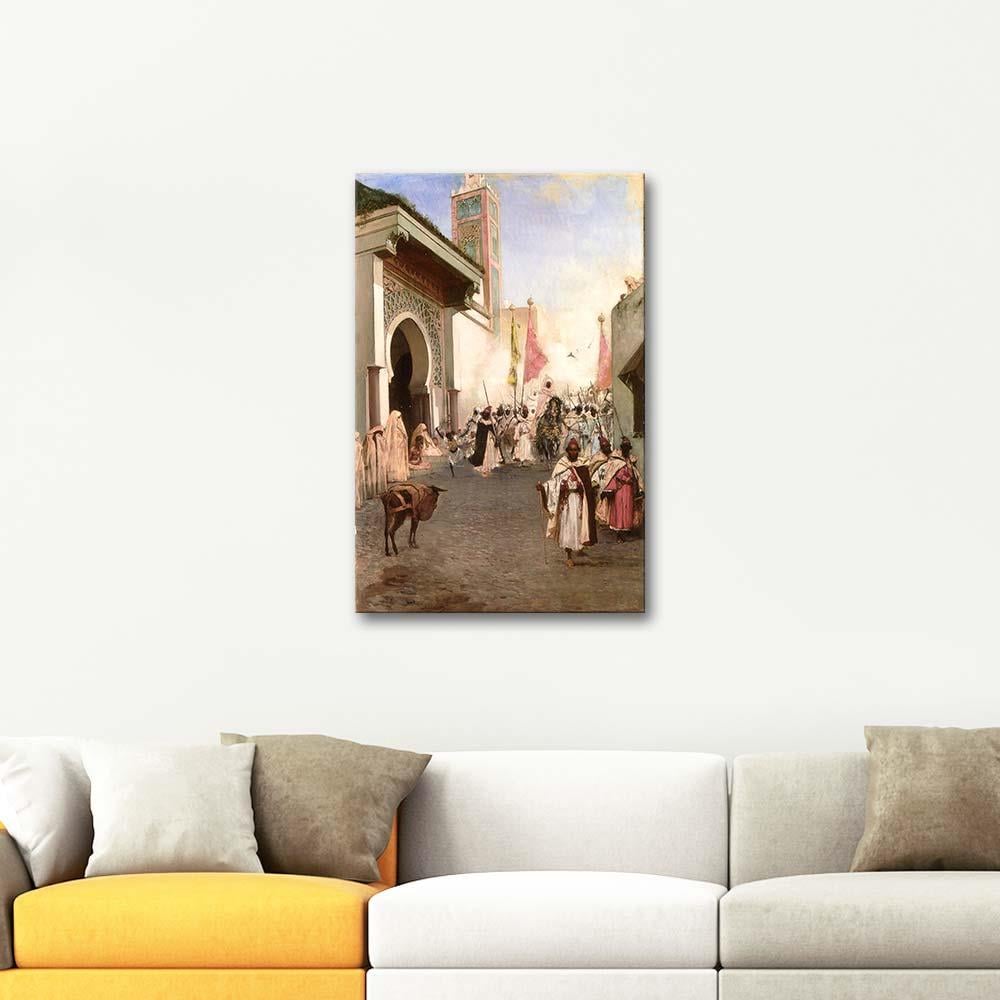 The Pasha of Tangier near the Grand Mosque by Jean Joseph Benjamin Constant as Art Print