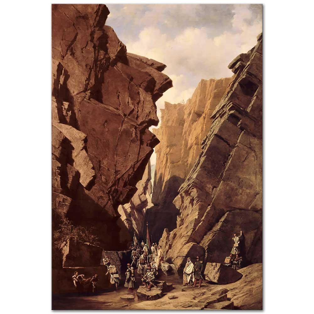 The Passage of Iron Gates Algeria by Adrien Dauzats