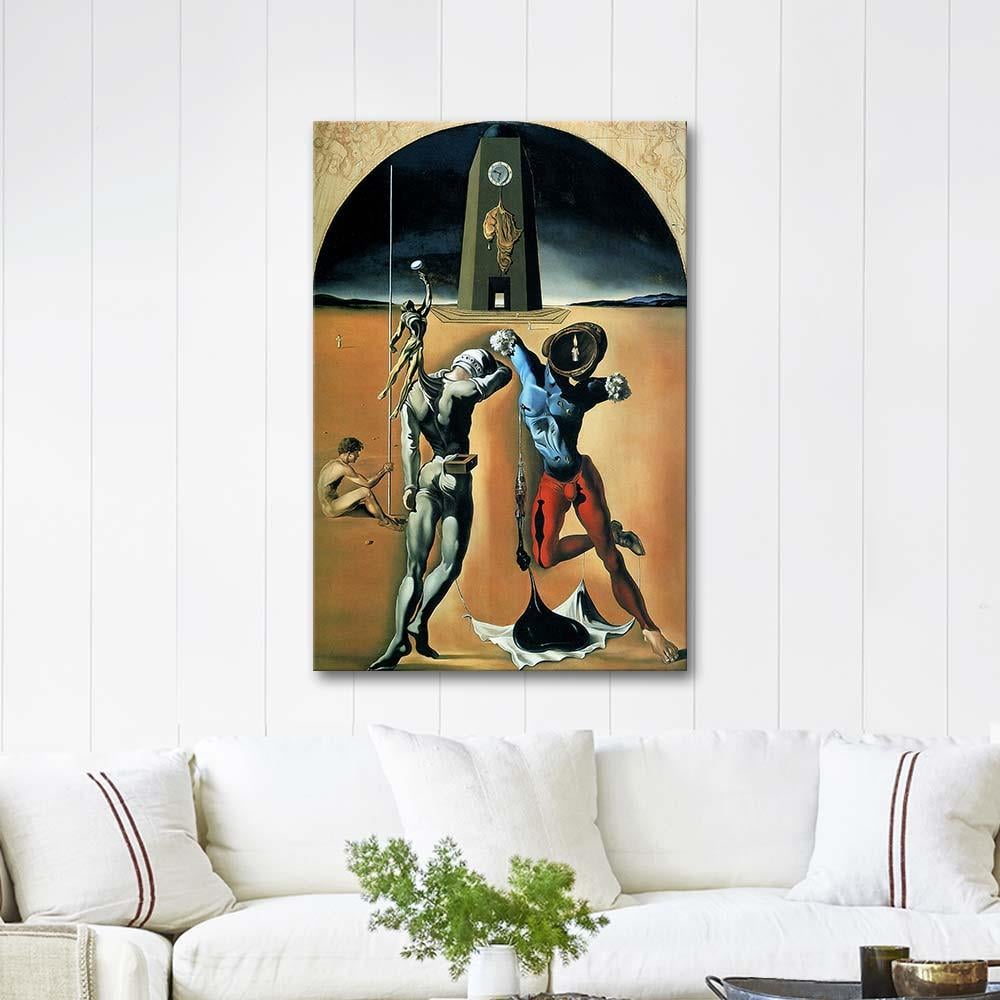 Salvador Dali Amerikan Şiiri Kozmik Aletler Kanvas Tablo