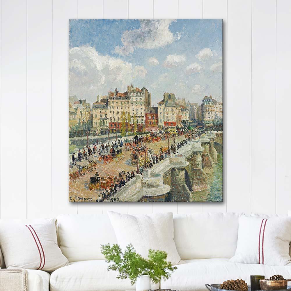 The Pont Neuf by Camille Pissarro as Art Print