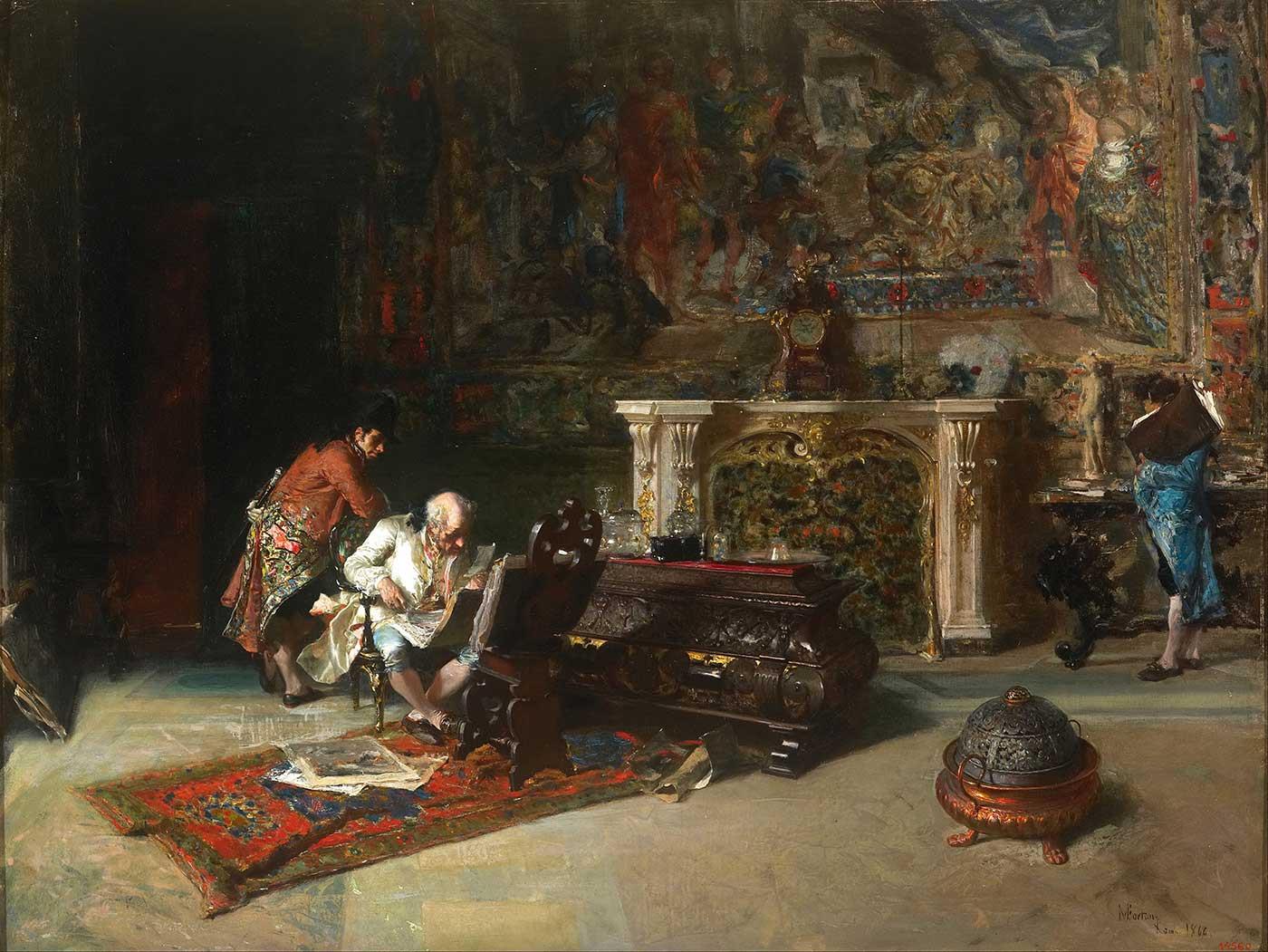 Mariano Fortuny Marsal Para Koleksiyoneri Kanvas Tablo
