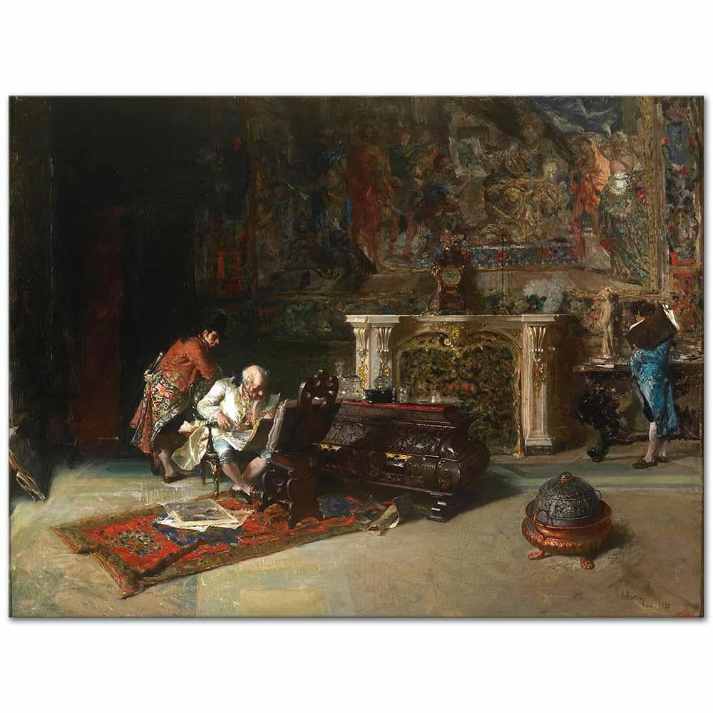 Mariano Fortuny Marsal Para Koleksiyoneri Kanvas Tablo