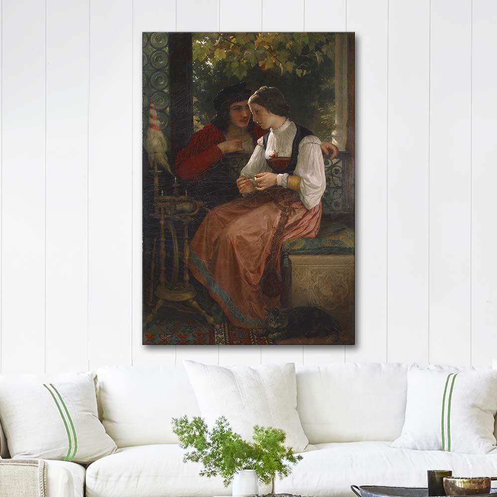 The Proposal by William Adolphe Bouguereau as Art Print