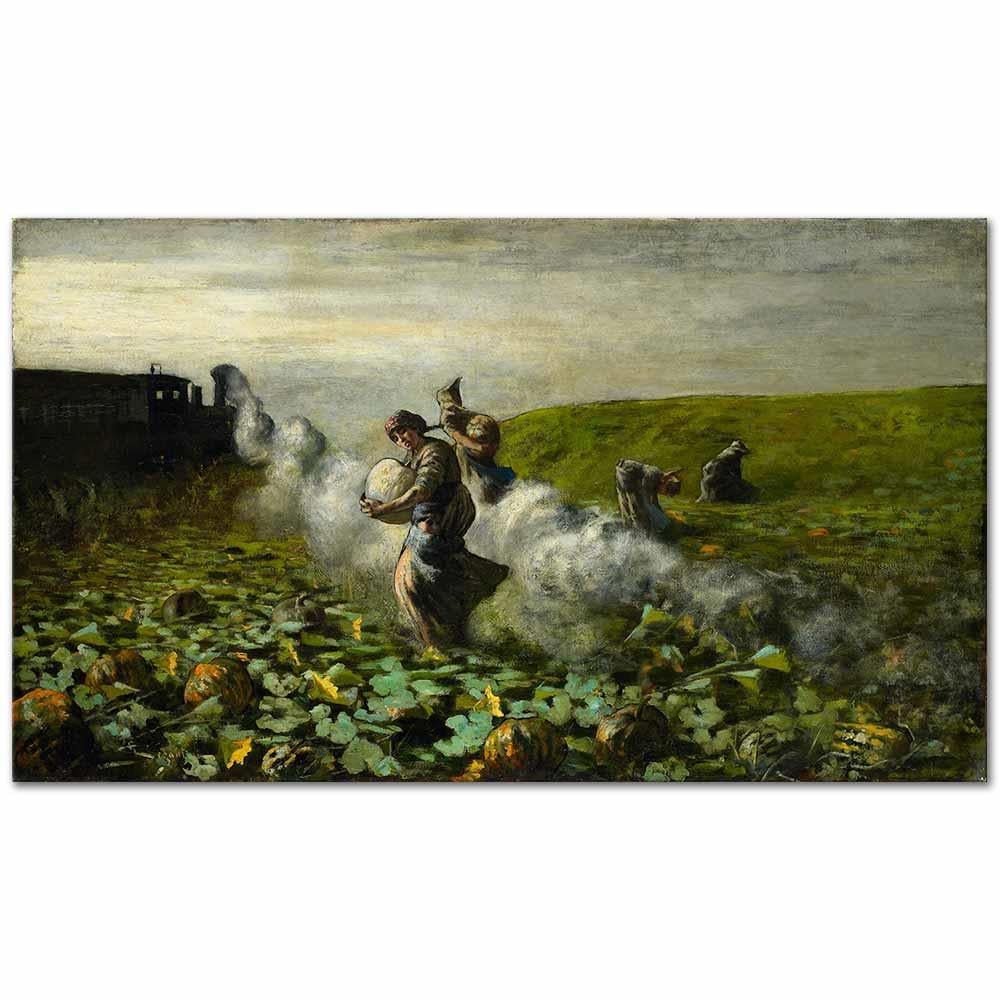 Giovanni Segantini Kabak Hasadı Kanvas Tablo