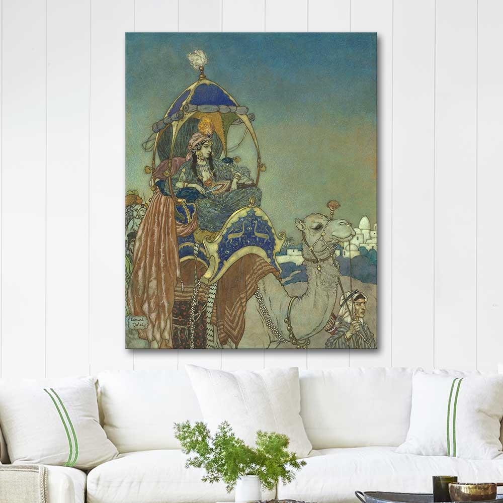 Edmund Dulac Seba Kraliçesi Kanvas Tablo