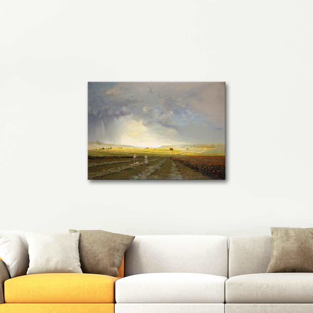 The Rain Shower by Antoine Chintreuil as Art Print