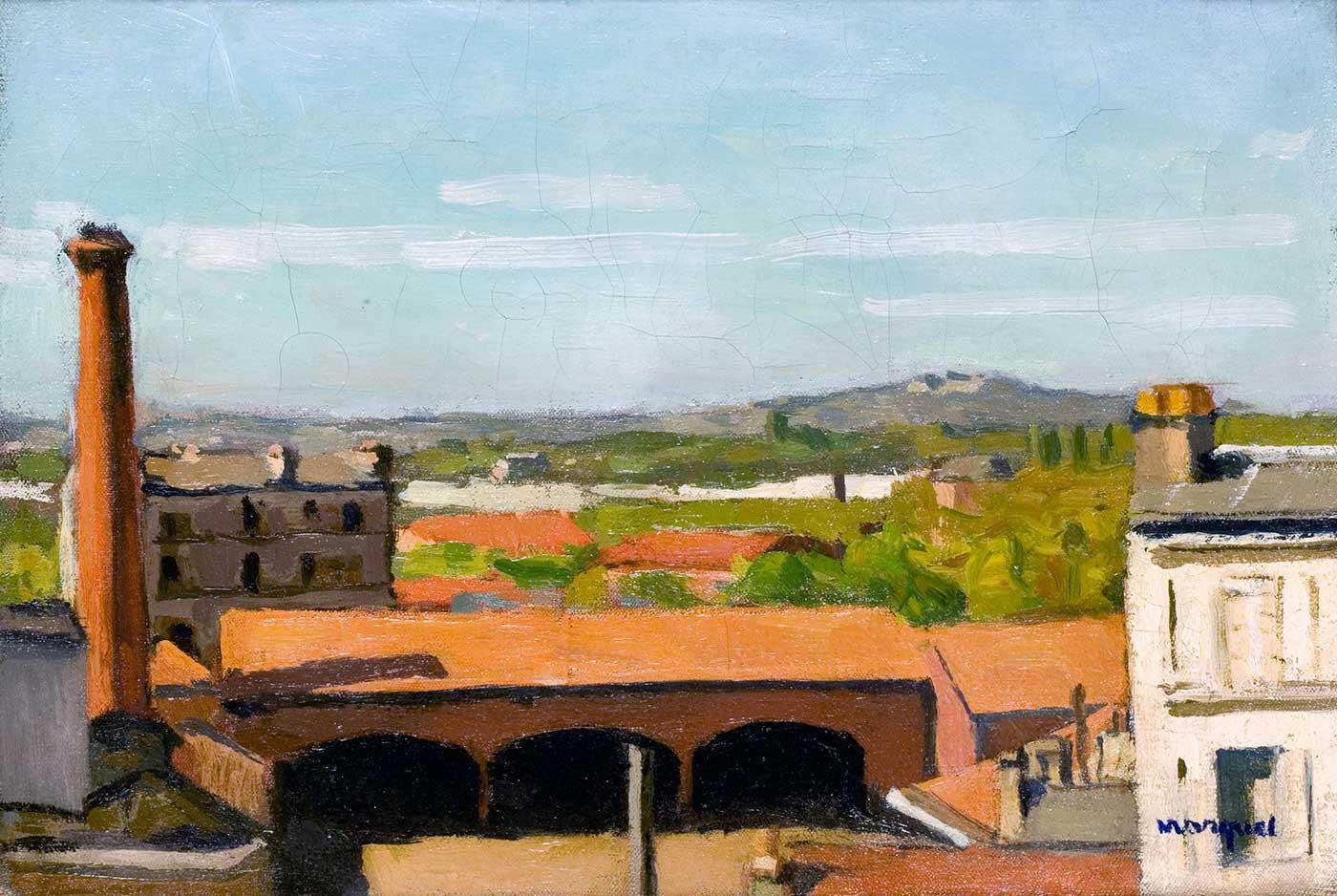 Albert Marquet Kırmızı Çatılar Kanvas Tablo