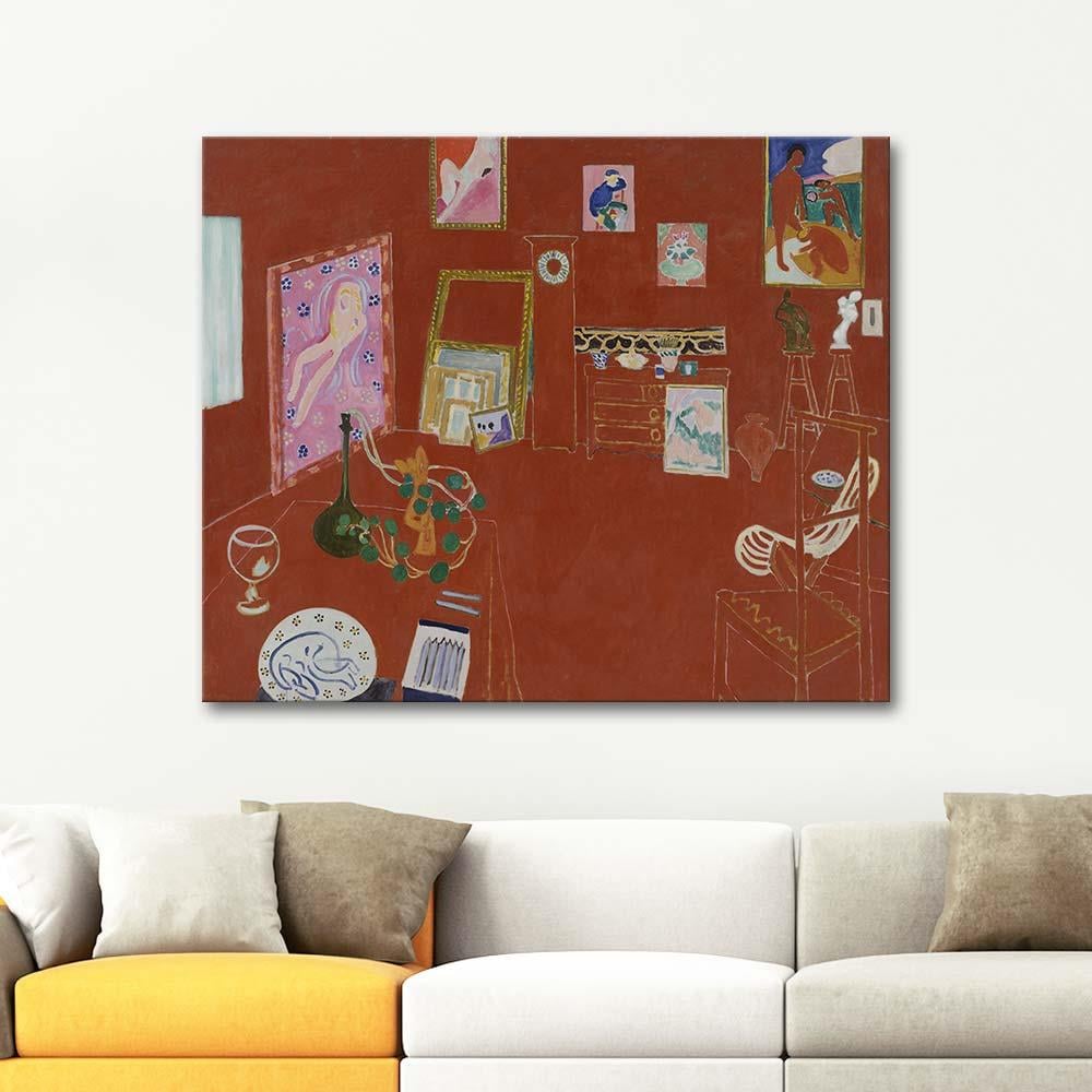 The Red Studio by Henri Matisse as Art Print