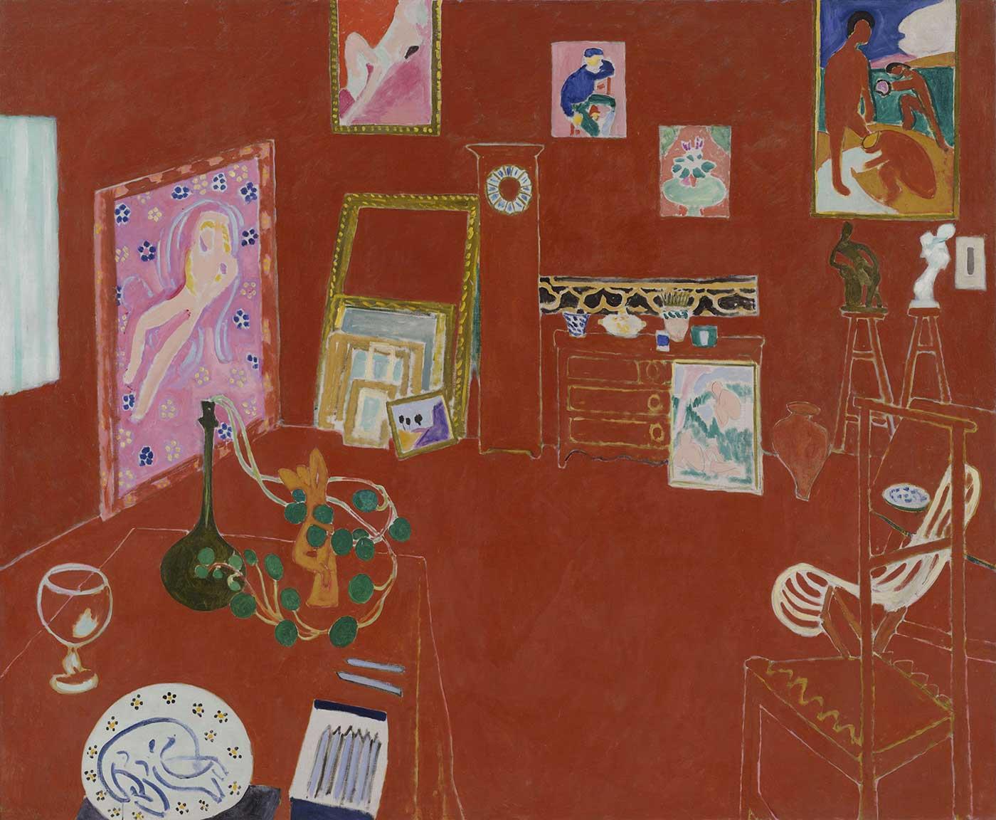 The Red Studio by Henri Matisse as Art Print