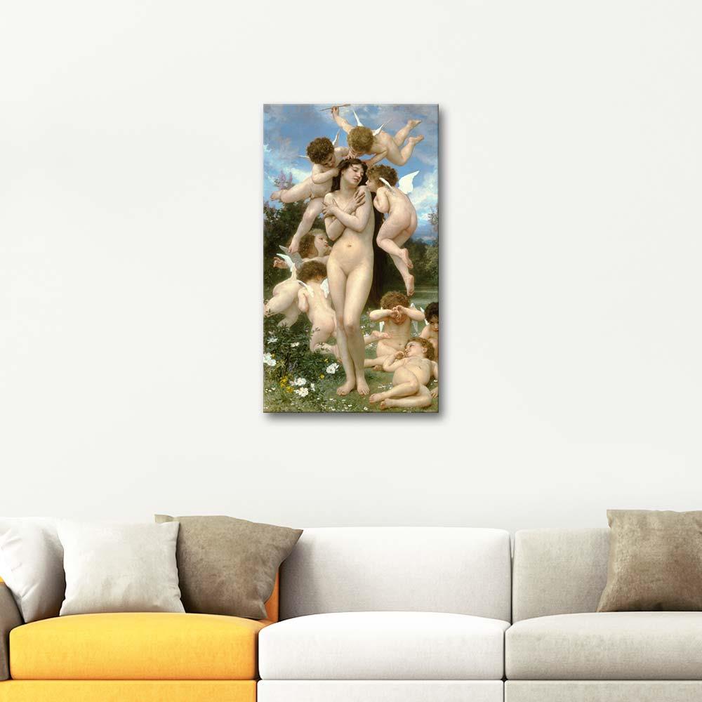 William Adolphe Bouguereau Baharın Dönüşü Kanvas Tablo