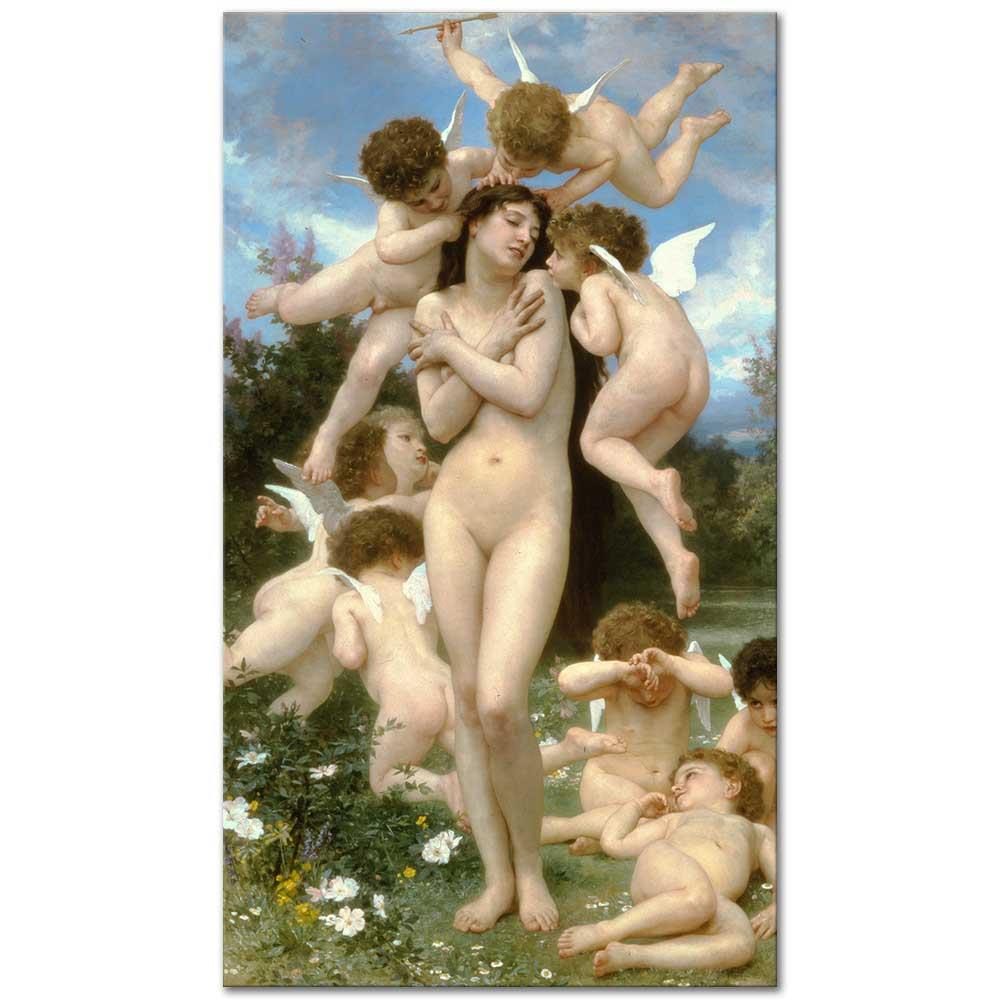 William Adolphe Bouguereau Baharın Dönüşü Kanvas Tablo