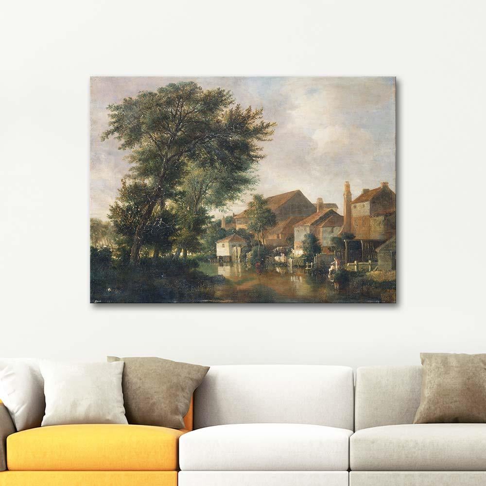 The River Wensum Norwich by John Crome as Art Print