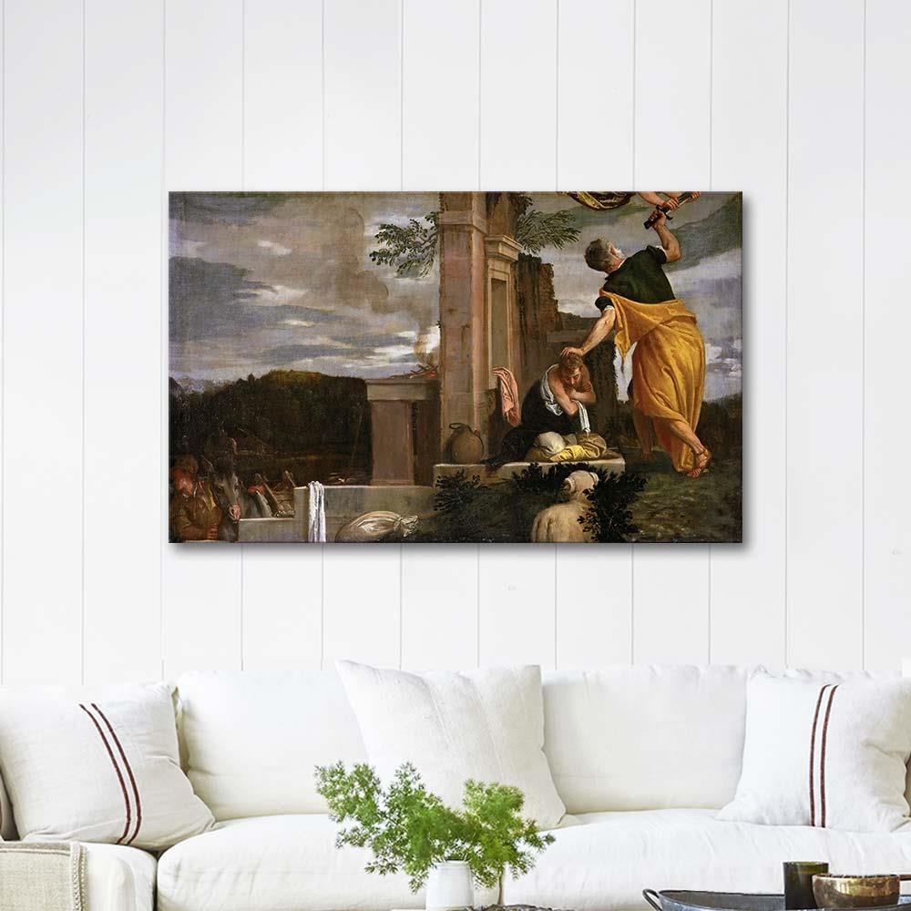 Paolo Veronese İbrahim İshak'ı Kurban Ederken Kanvas Tablo